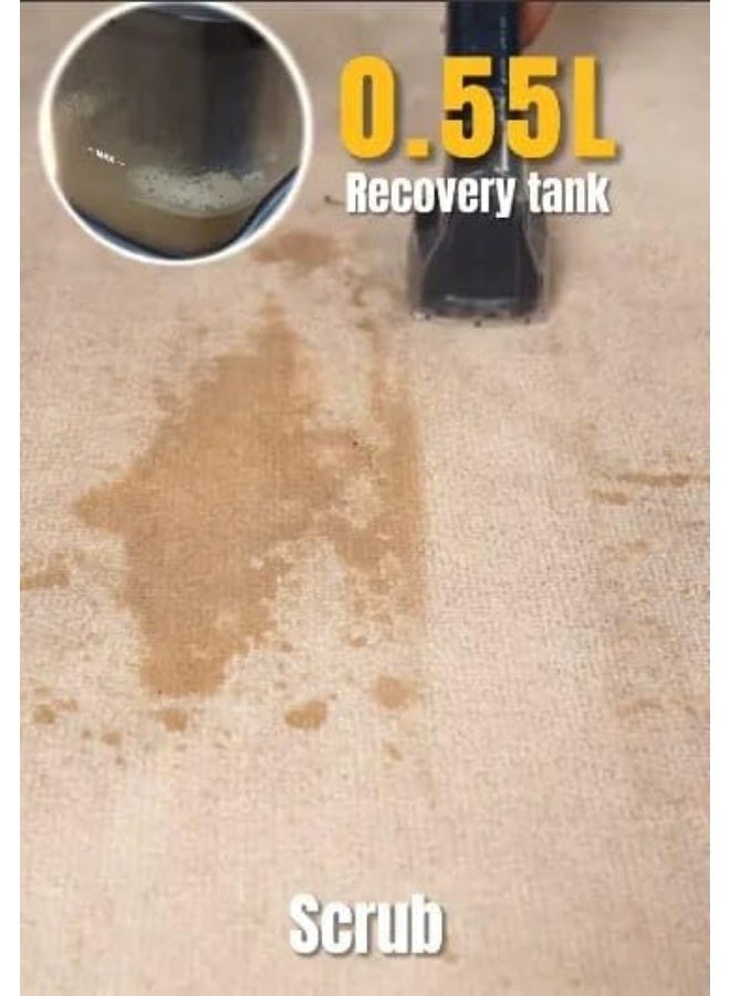 جامايكا مكنسة كهربائية لإزالة البقع من الأقمشة والسجاد بقدرة 450 وات – مع خزان مياه سعة 1 لتر وشفط جاف ورطب من جماكي JMK 1606 - Image 5